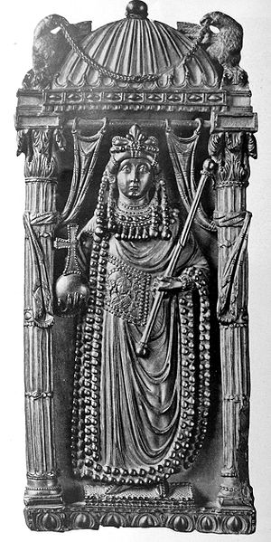 Ariadne Byzantine Empress consort  ca. 500  Bargello Firenze   Photo by Ludwig von Sybel Christliche Antike 1909 